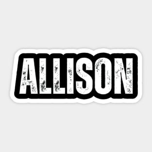 Allison Name Gift Birthday Holiday Anniversary Sticker